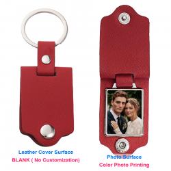 Queenberry Personalize Color Photo Printing Custom Picture Stainless Steel Leather Pendant Keychain...